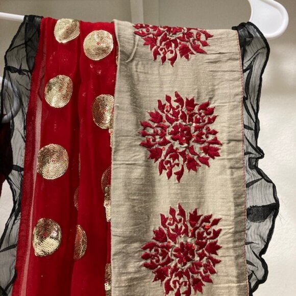 Khakhi Kurta churidar set - Picture 3 of 3